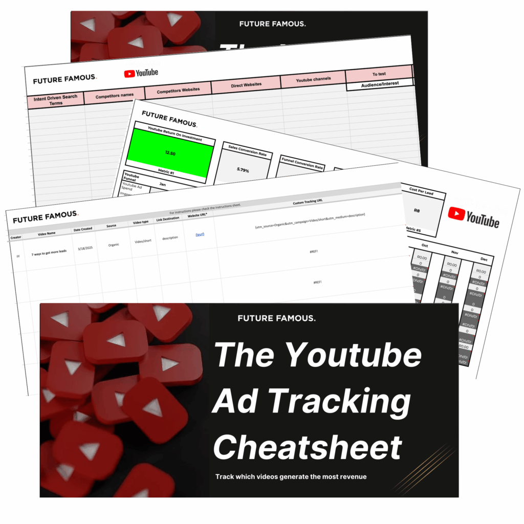 YouTube Ad Tracking Cheat Sheet - Future Famous